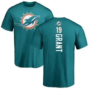 Men's Jakeem Grant Miami Dolphins Backer T-Shirt - Aqua